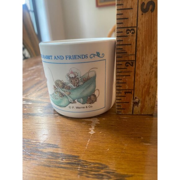 Peter Rabbit & Friends Toddler Cup By Eden Beatrix Potter Design White Cup 4 Oz - Picture 4 of 6